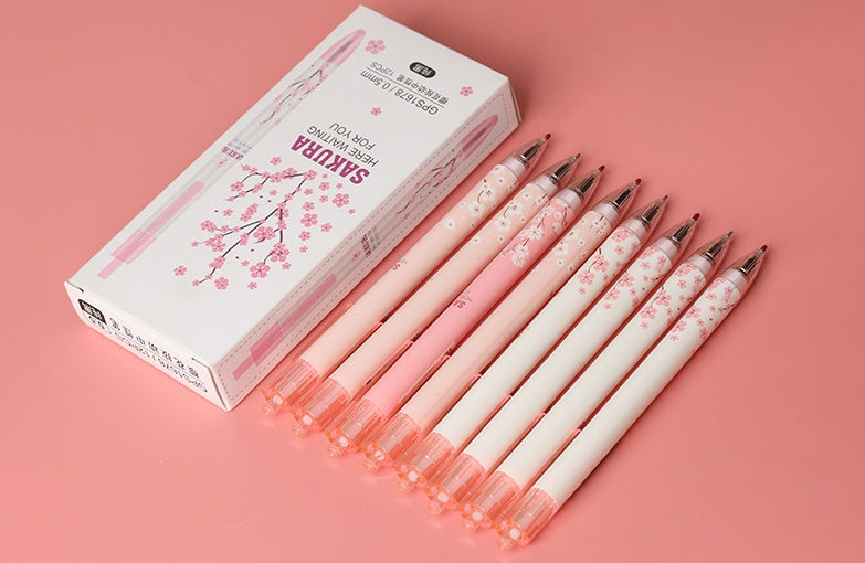 3Pieces Lots Of 0.5Mm Japanese Sakura Machinery Gel Pen Stationery School Office Supplies