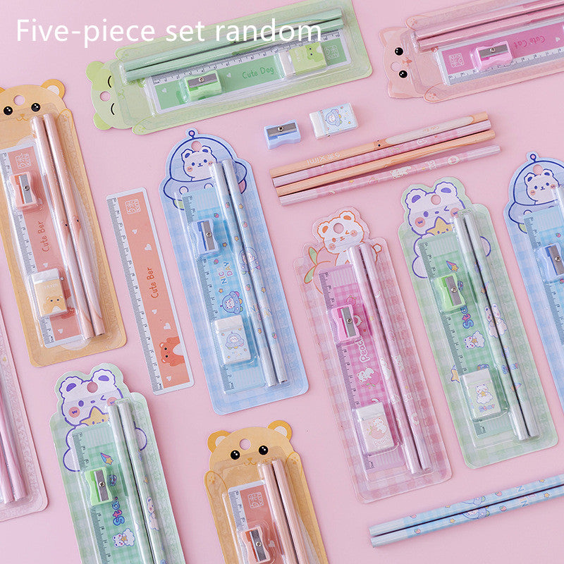 Girl School Supplies Set Gift Box Gift Bag Primary School Pupil Pencil Stationery