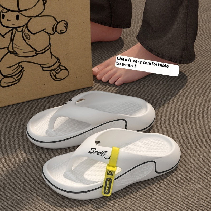 Thick Bottom Wear-resistant Cool Beach Soft Bottom High-end Men's Slippers