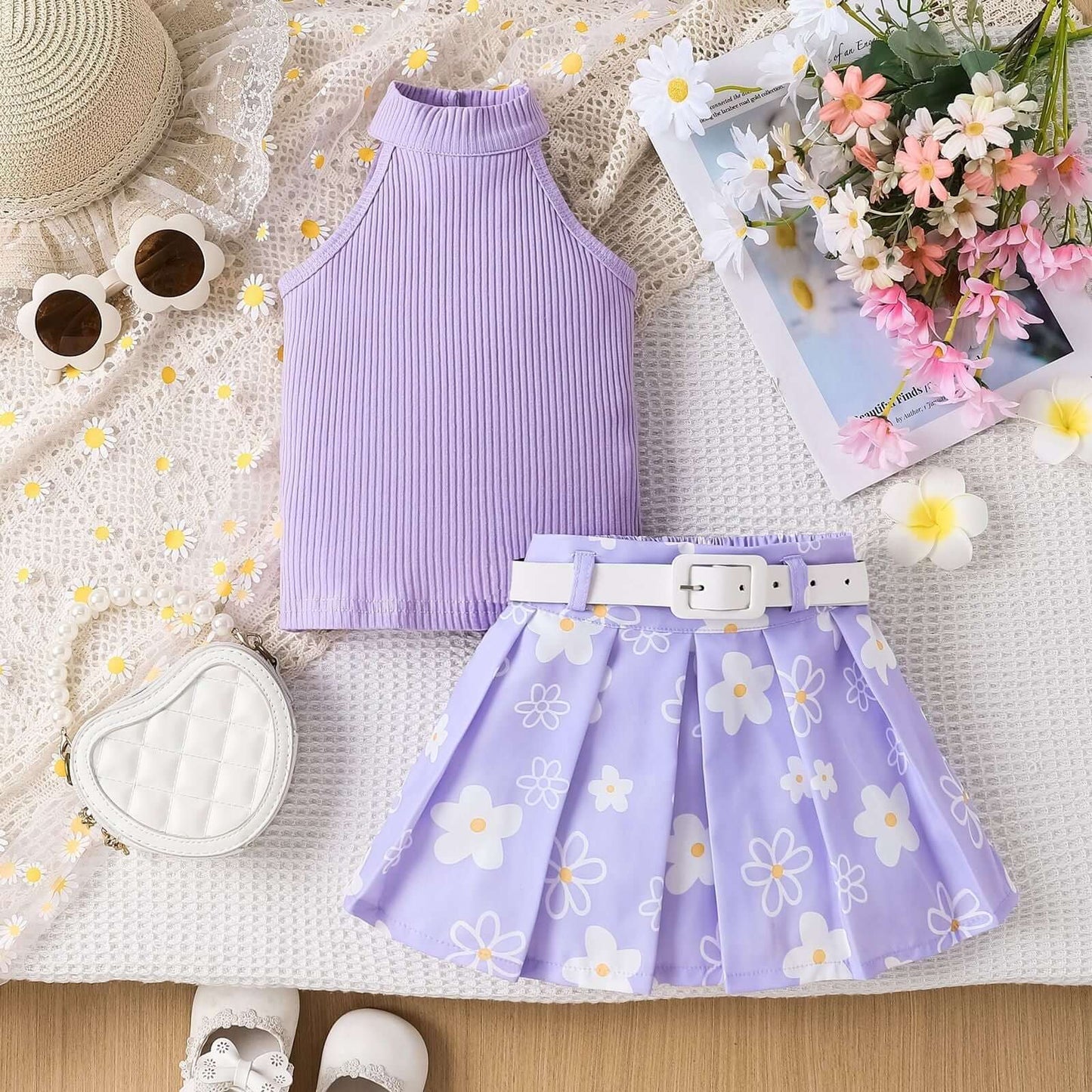 Girls Pleated Skirt Set Bangladesh - Small China Town