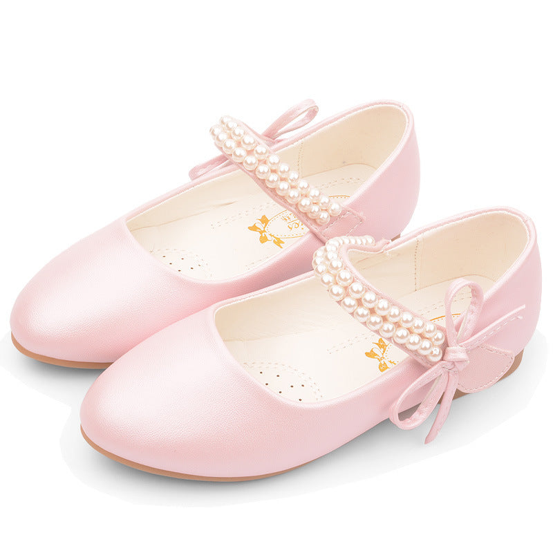 Girls' Photography Flat Leather Shoes (Available)