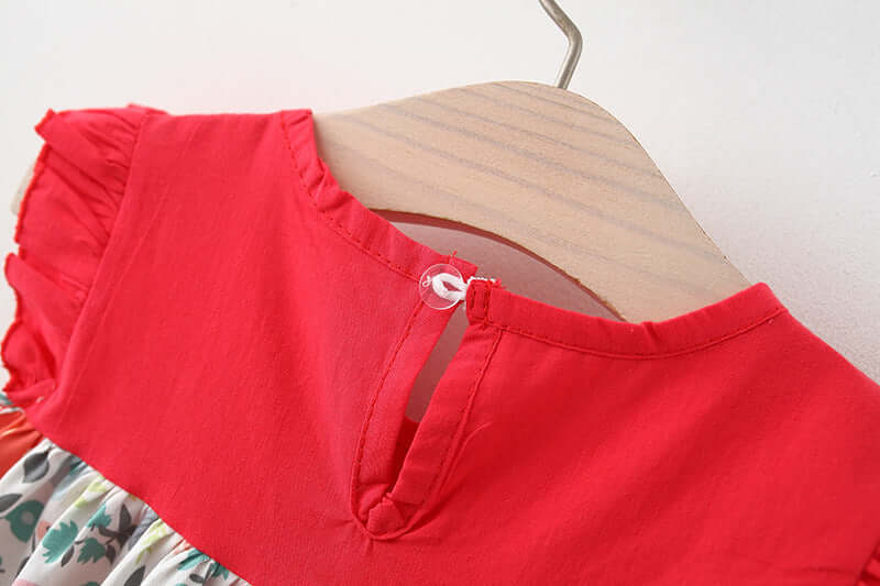 Girls Korean Cotton Dress Stylish Summer Fashion Dress Bangladesh Kids Clothing
