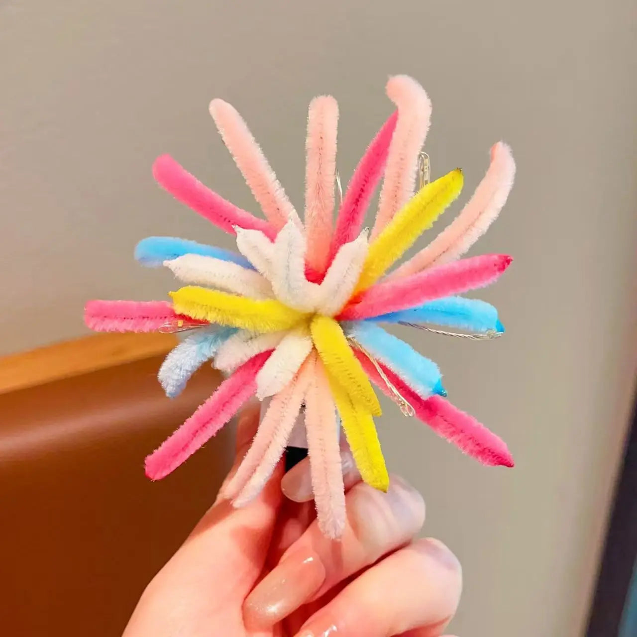 Twist Bar Fire Works Hair Clip Women Fashion Spring Festival Eve Atmosphere Photography Props New Year Hairpin Hair Accessory
