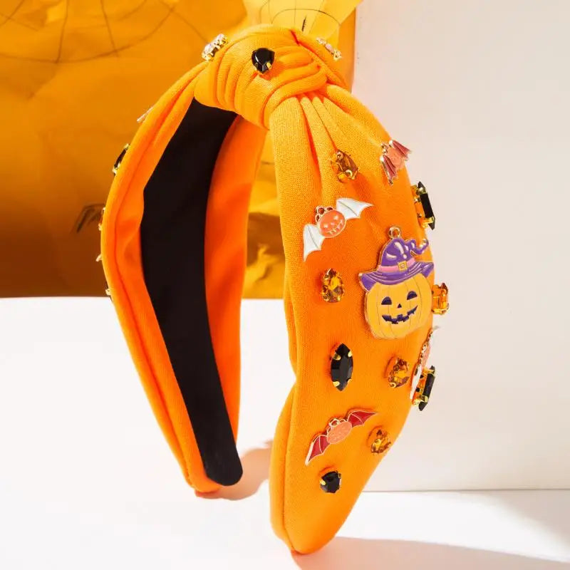 Designer Hair Accessories for Women Featuring Skull, Letters, Diamonds, and Rice Beads, Halloween Styling