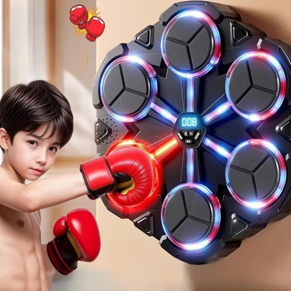 Smart Bluetooth Connection Music Boxing Trainer Machine Children's Strike Reaction Indoor Target Sanda Training Device
