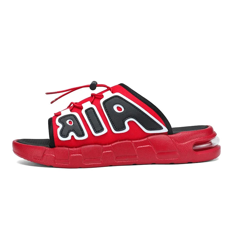 Fashion Luxury Men Slides Designer Platform Men's Cushion Slippers High quality Brand Slides For Man Beach Outdoor Sandals Men