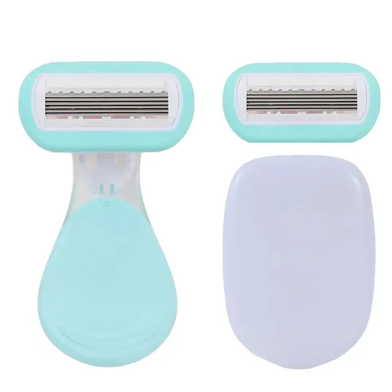 Safe Soap Head Shaver Colorful Shell Design for Summer Underarm Bikini Trimming Women's Private Area Hair Remover