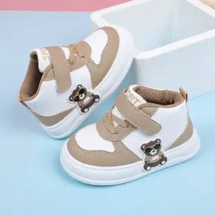 New Baby Girls Sneakers Board Shoes Cartoon Prints Soft Bottom Non-slip Children Casual Walking Shoes Boy Kids Children Shoes