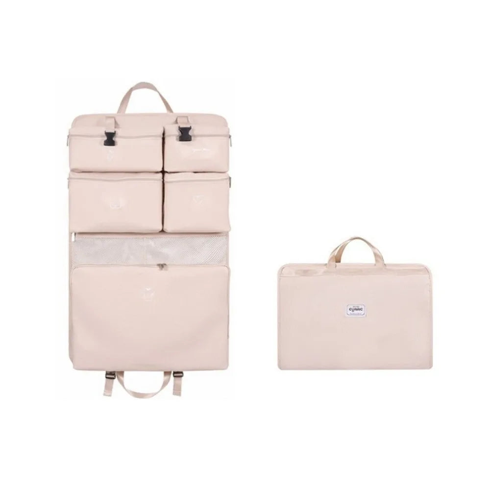 Hanging Luggage Organizer Pouch Large Capacity Foldable Suitcase Clothes Storage Bag Dustproof Washable Packing Cubes Vacation