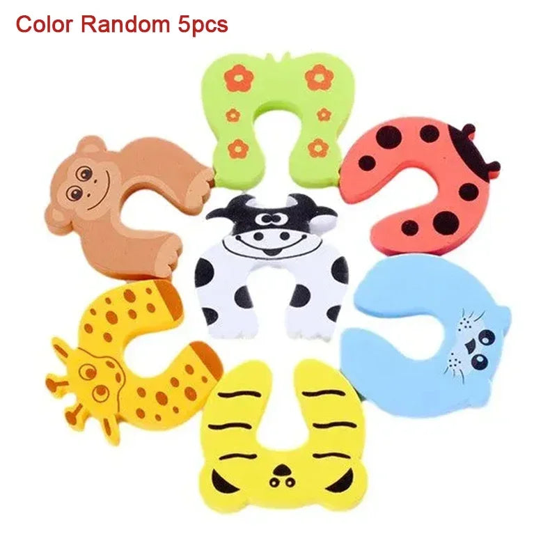 Baby Safety Door Stopper for Newborn Furniture Protection Anti-pinch Hand Cute Animal Care Child Lock Finger Protector