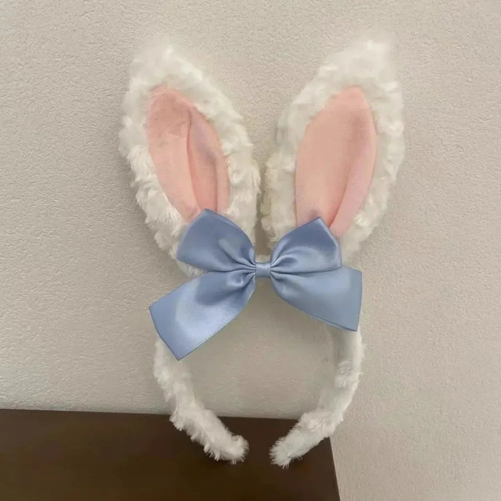 Easter Headband Cartoon-Inspired Party Props Hairband Lolita Cosplay Headwear Playful Rabbit Ear Headband For Themed Parties