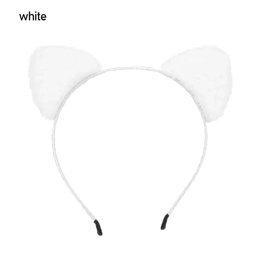 Cute Lace Cat Ears Headband Fancy Dress Hairband Women Girls Cosplay Headwear Masquerade Anime Costume Party