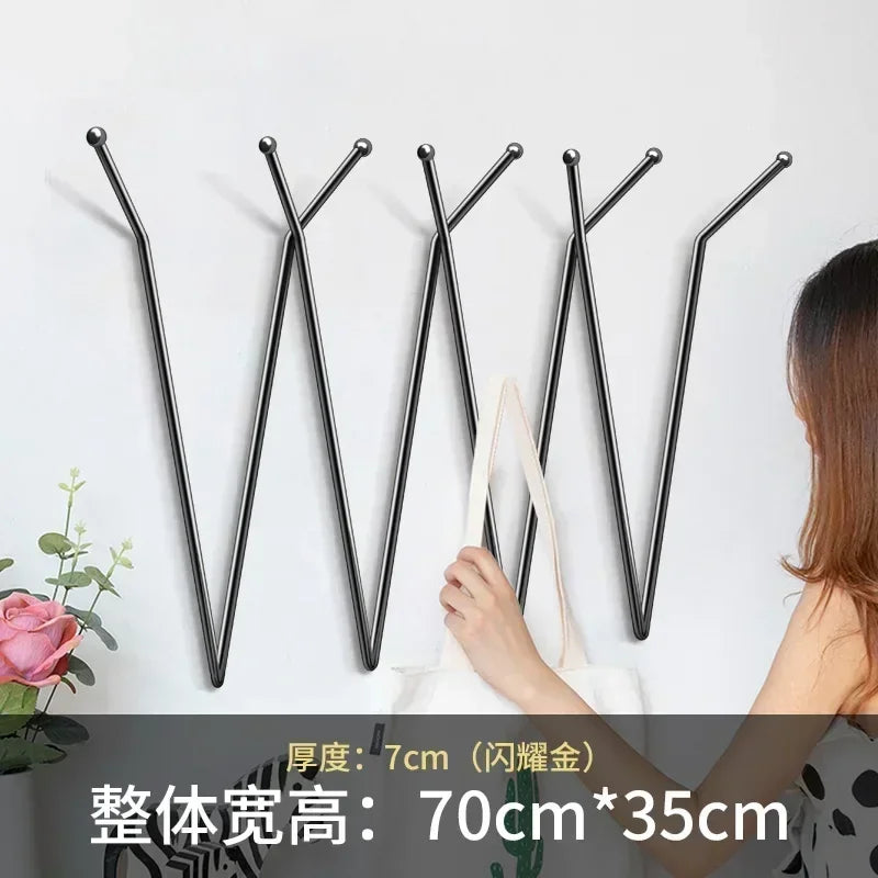 Bedroom Coat Rack House Entrance Hall Standing Clothes Hanger Design Hook Hat Nordic Coat Racks Stores Perchero Home Furniture