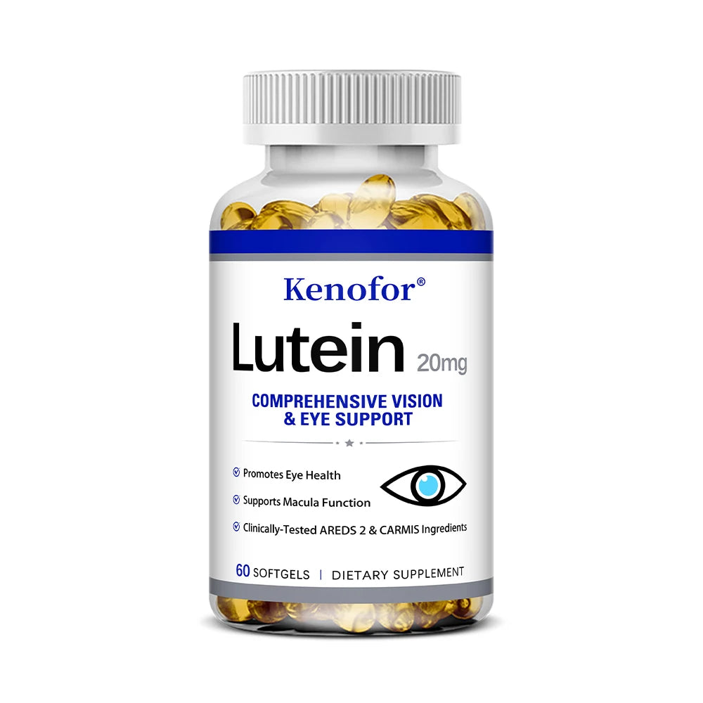 Lutein Capsules - with Zeaxanthin and Vitamin E - Powerful Antioxidant, Eye Health, Improve Vision Health - 120 Capsules