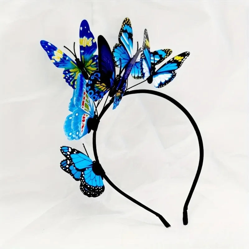 Butterfly Headband Halloween Cosplay Bohemian Wedding Headpiece Photo Props