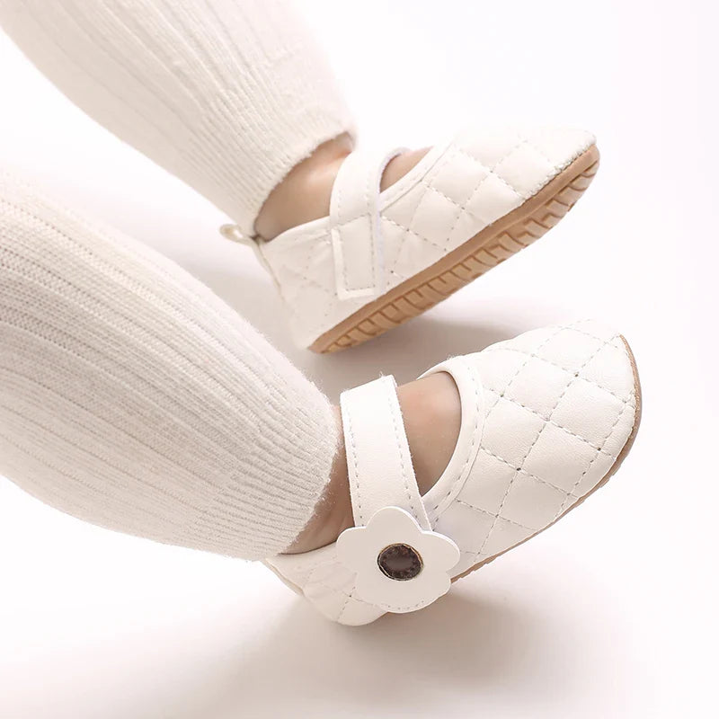 Baby Girl's Walking Shoes 3-6 Months Spring and Autumn Single Shoes Princess Shoes