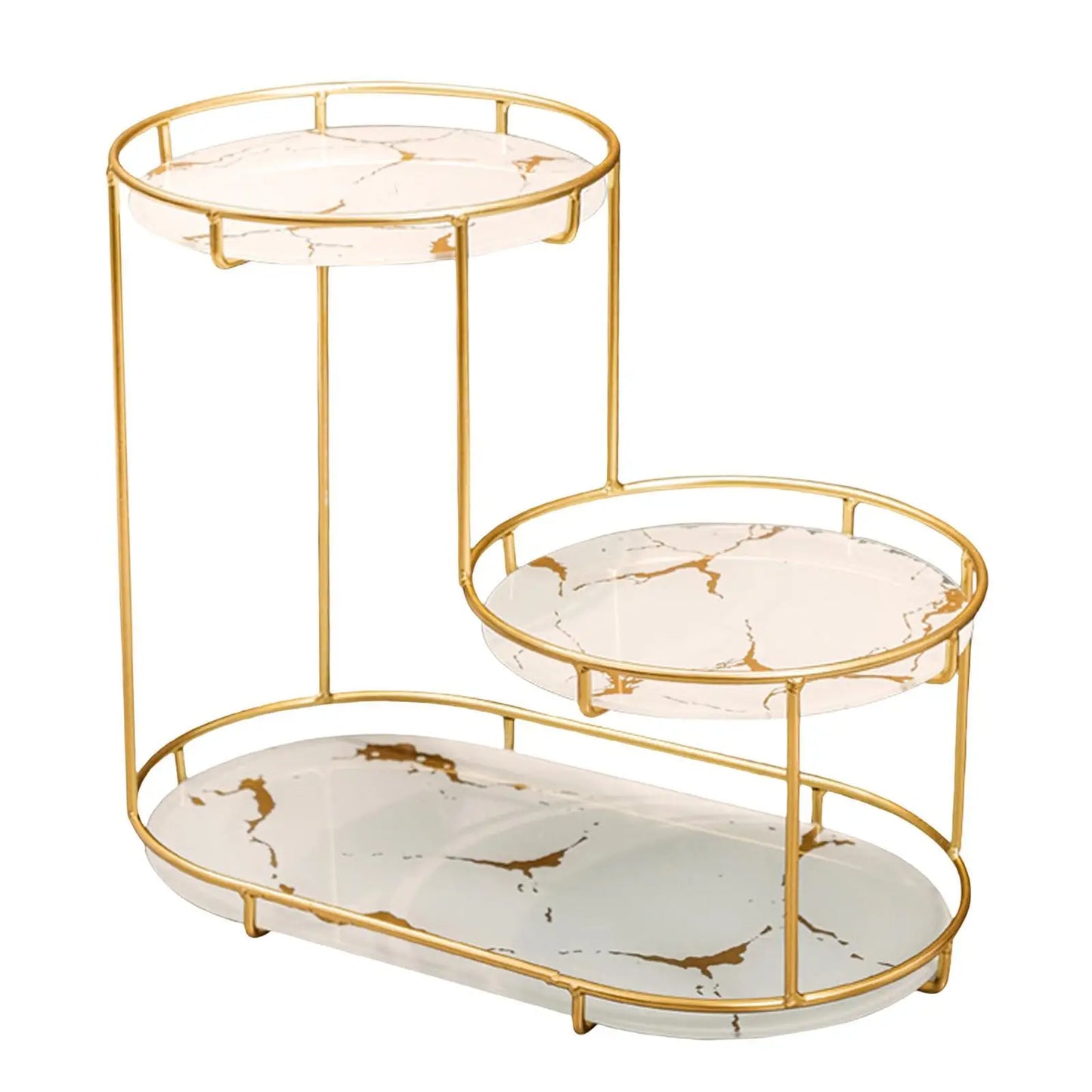 Cosmetic Decorative Tray three tier Perfume Organiser for Bathroom Decor