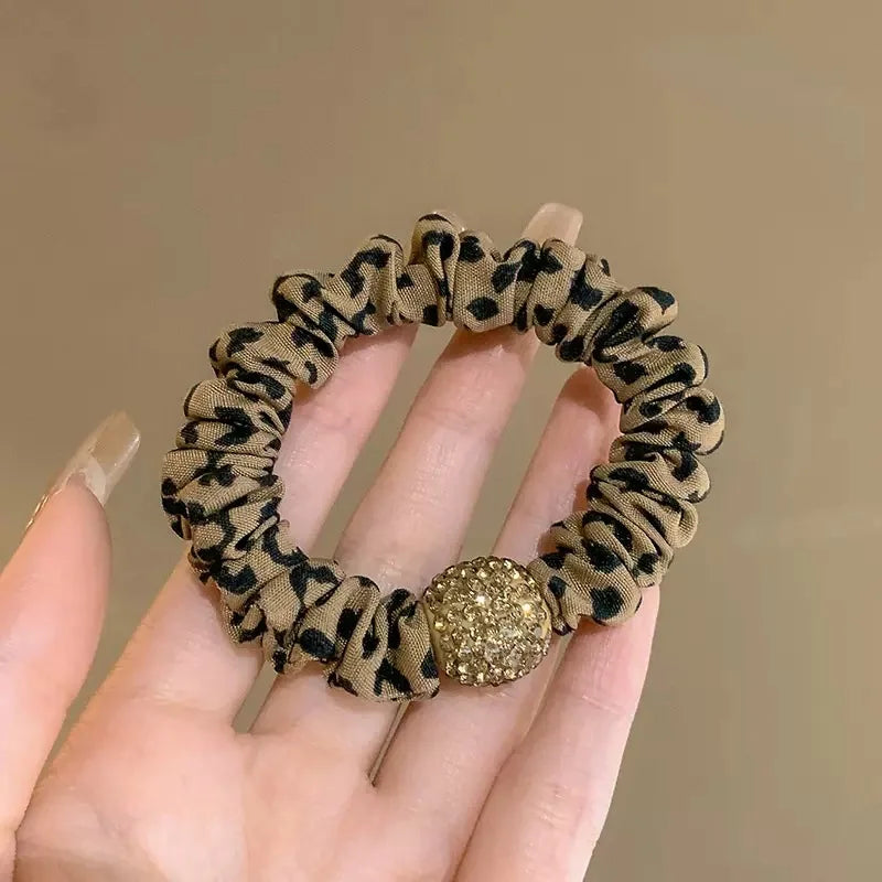 Girl Hair Band Accessories Fashion Large Hair Ties Solid Color Elastic Scrunchies For Women Ponytail Hairstyle