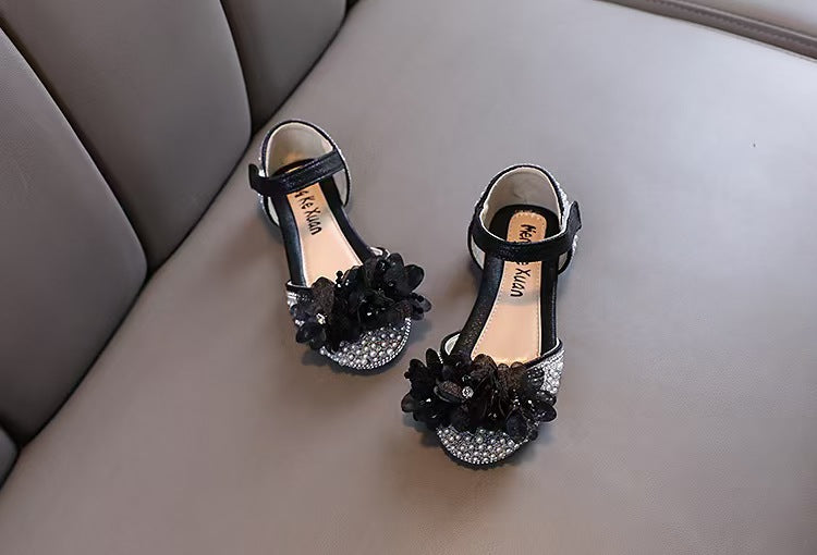 Baby Girls Princess Diamond Single Shoes Leather Shoes Dance Performance Shoes