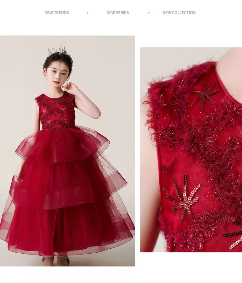 flower Girl Fluffy Gauze Cake Dress (Copy)