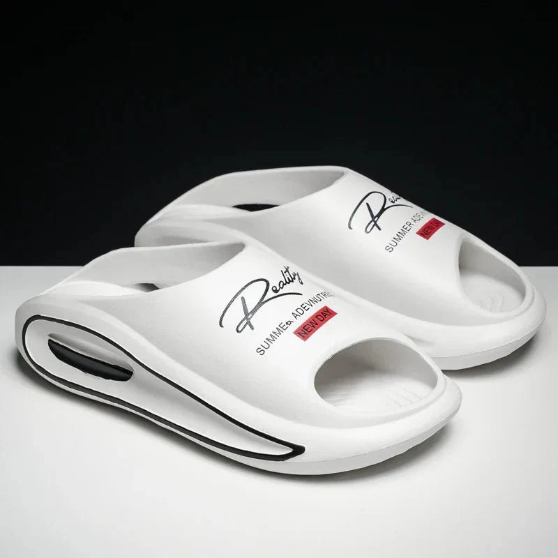Men's Slippers New Style Casual Soft-Soled Home Sandals Non-Slip Thick-Soled Comfortable Lightweight Beach Shoes - Mom & Kids