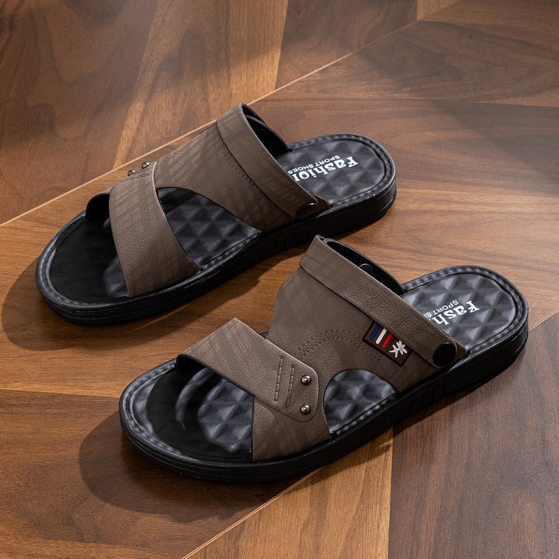 Soft Non-slip Waterproof And Hard-wearing Casual Double-use Men's Rubber Shoes - Mom & Kids