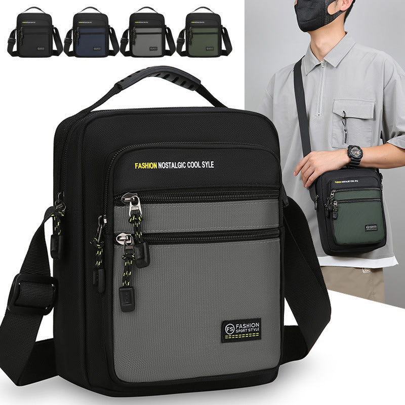 Men's Shoulder Outdoor Leisure Commute Multi-functional Crossbody Bag (Available)