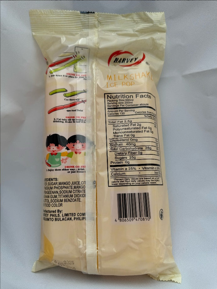 Mango Popsicle Orange Flavored Popsicle Jelly Stick