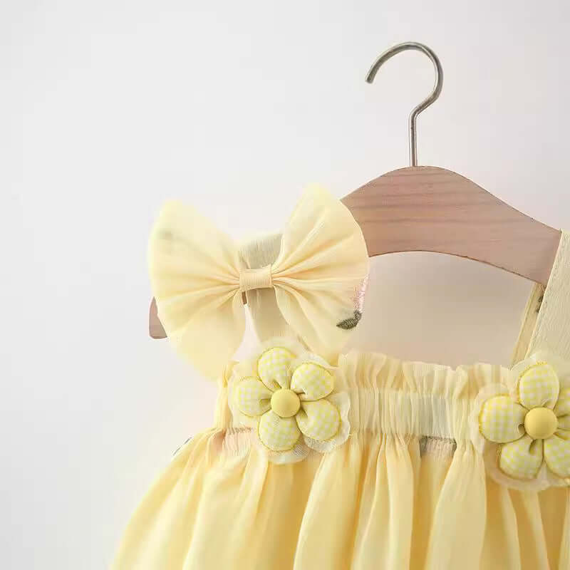 Girls Sunflower Suspenders Dress Cute Kids Fashion Summer Outfit Bangladesh