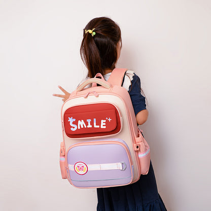 Children's Cartoon Letters British Style Schoolbag