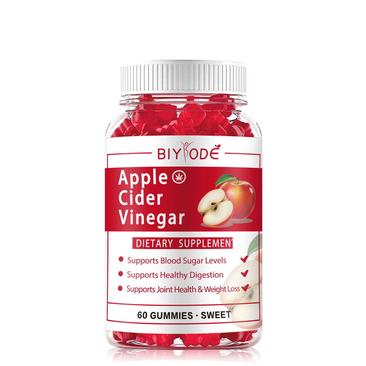 Hot Sale Wholesale App Le Cider Vinegar Supplement Gummy Ready Stock OEM ODM Custom