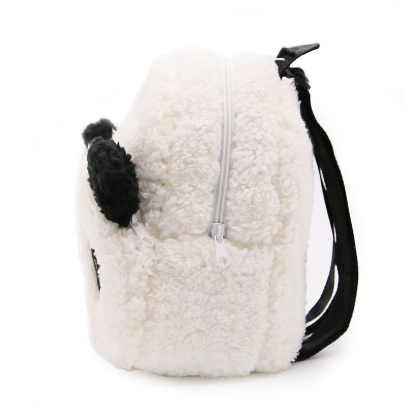 Panda School Backpack with cute cartoon design, padded shoulder straps, spacious compartments, and lightweight construction for boys and girls