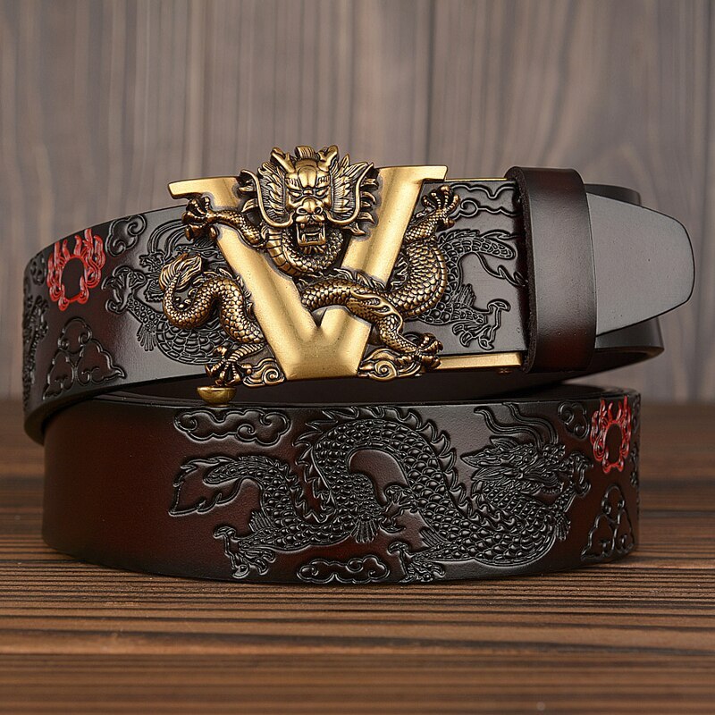 Automatic cowhide belt  ( Available )