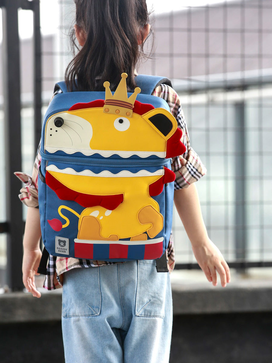 Cute Schoolboy Backpack with adjustable shoulder straps and spacious compartments for boys, suitable for school, travel, and everyday use