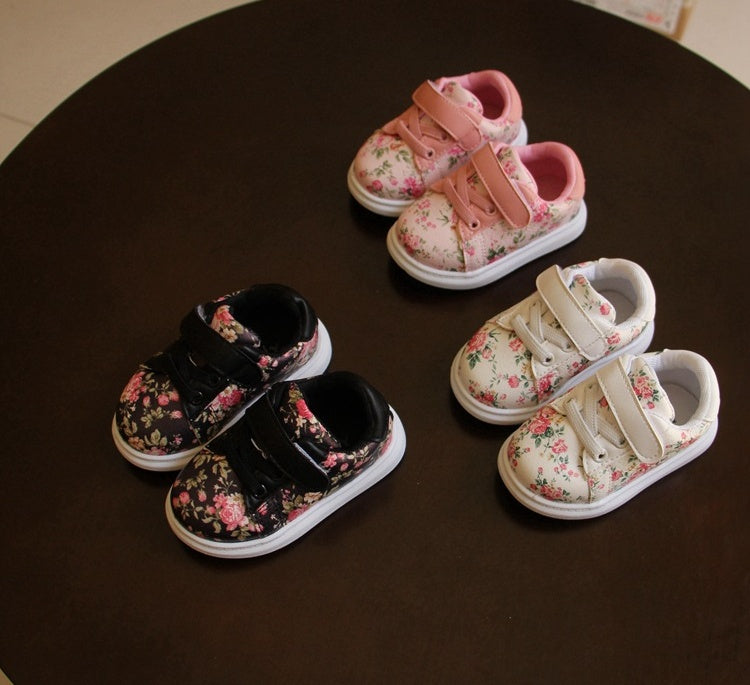Baby small floral toddler shoes
