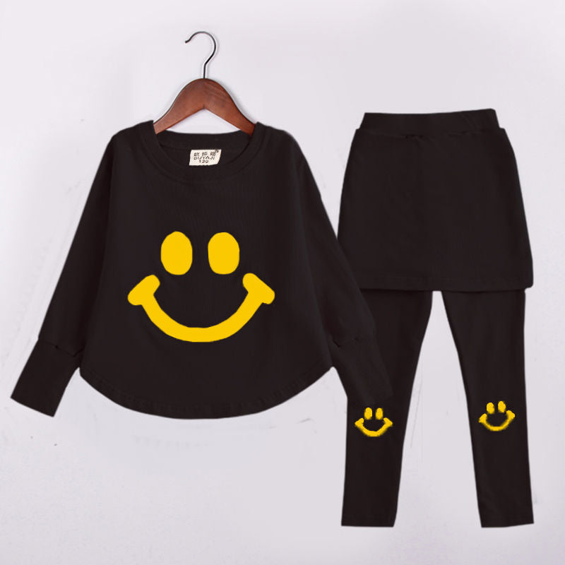 Girls spring and autumn long sleeve suit