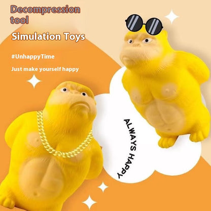 Gorilla Squeezing Toy Decompression Toy Office Decoration (Available)