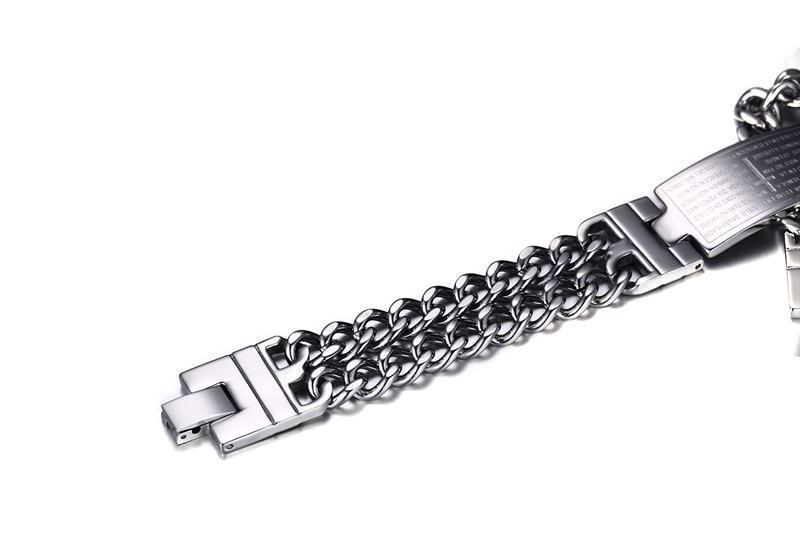 Cross Scripture Men's Bracelet  ( Available )