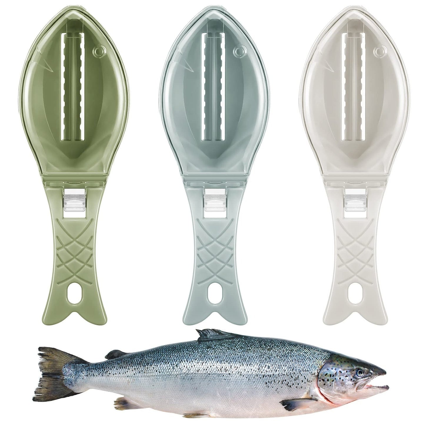 Fish Skin Brush Scraping Fish Scale Brush Grater Quick Disassembly Fish Knife Cleaning Peeling Skin Scraper Scraper Fish Scaler Kitchen Tools  (Available)