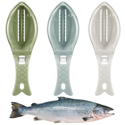 Fish Skin Brush Scraping Fish Scale Brush Grater Quick Disassembly Fish Knife Cleaning Peeling Skin Scraper Scraper Fish Scaler Kitchen Tools  (Available)