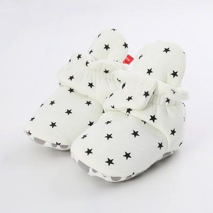 Knitted baby cotton shoes