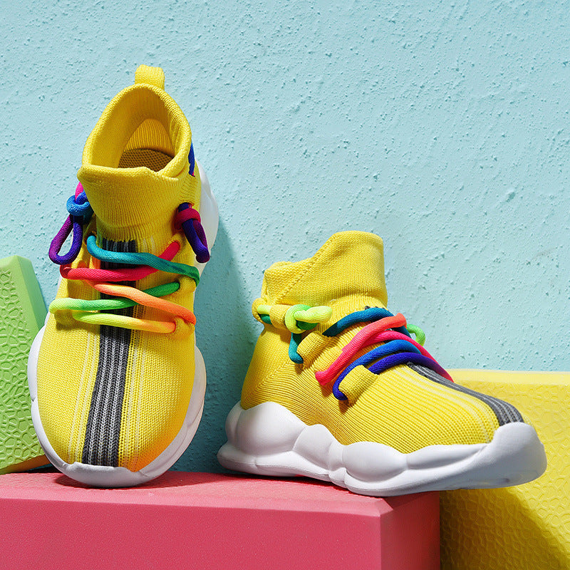 Fly Knit Lightweight Children's Casual Sports Shoes (Available)