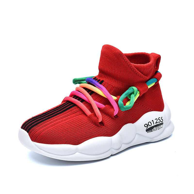 Fly Knit Lightweight Children's Casual Sports Shoes (Available)