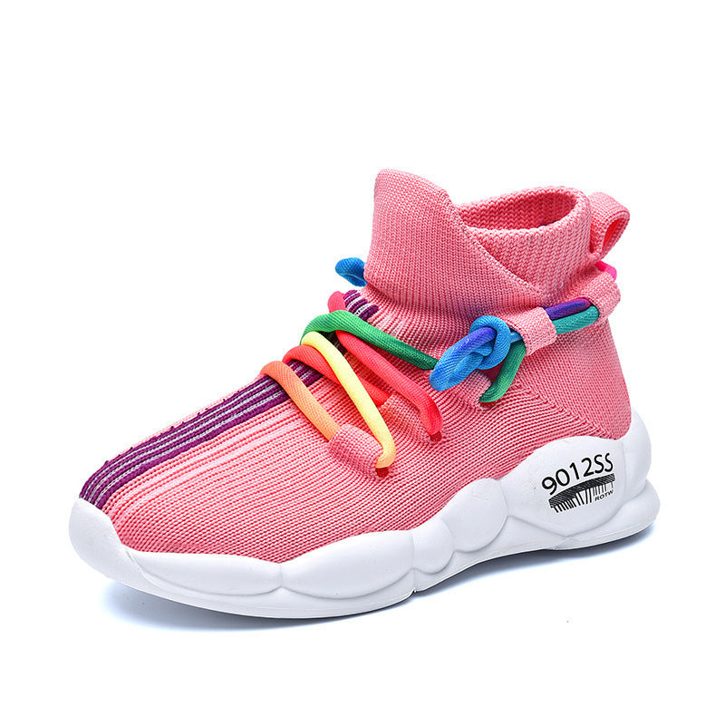 Fly Knit Lightweight Children's Casual Sports Shoes (Available)