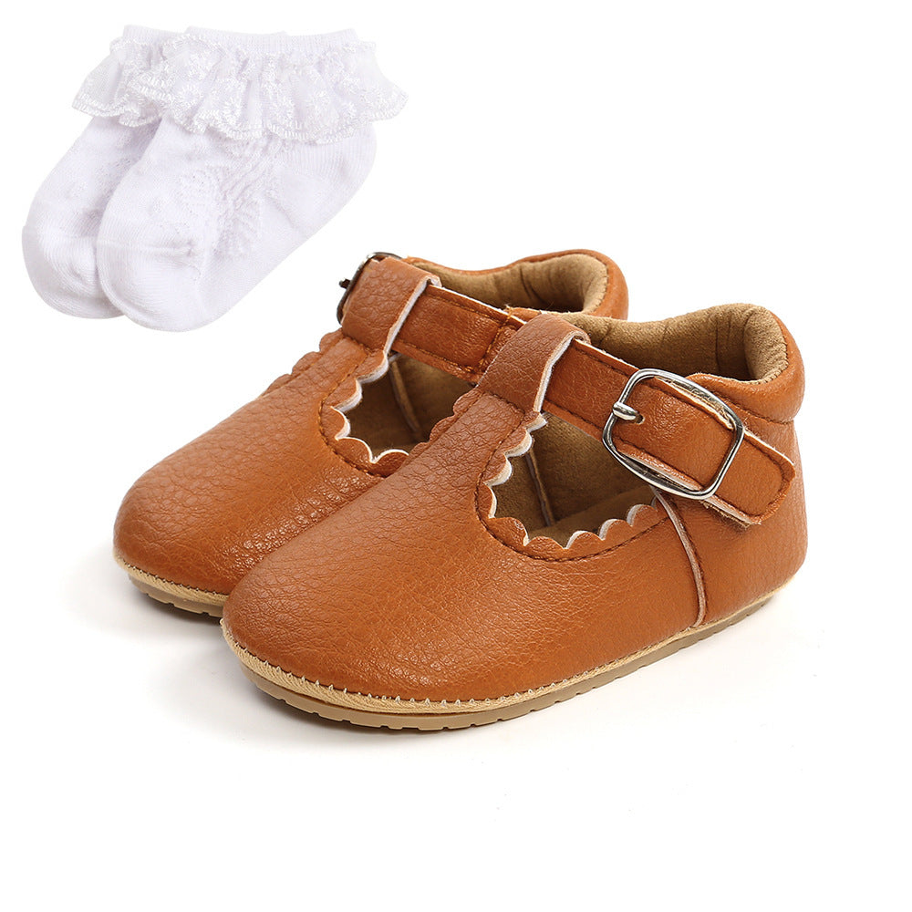 Luxury Soft Leather Baby Princess Shoes Newborn