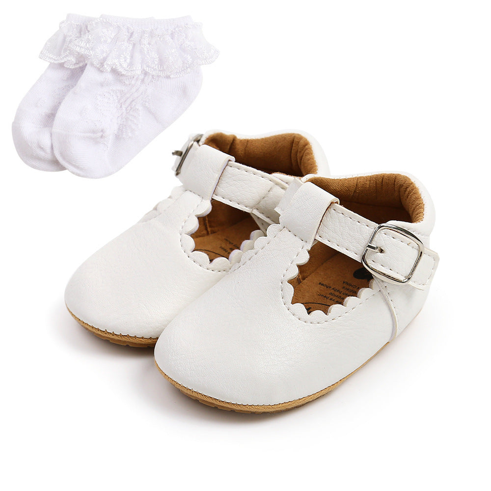 Luxury Soft Leather Baby Princess Shoes Newborn