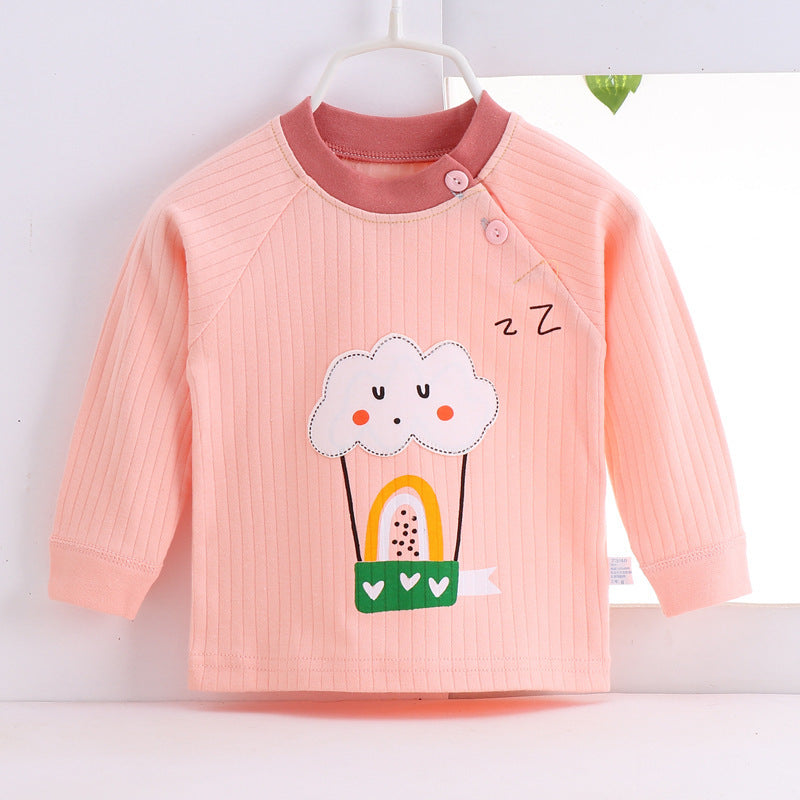 Autumn and Winter Clothes Boys and Girls Children's Home Underwear