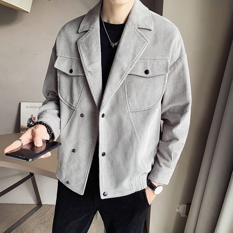 Men's Corduroy Jacket Coat All-Match Top