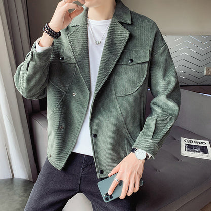 Men's Corduroy Jacket Coat All-Match Top