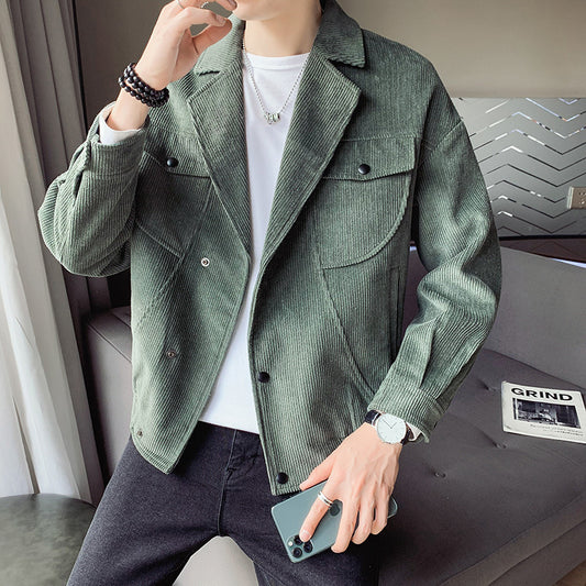Men's Corduroy Jacket Coat All-Match Top